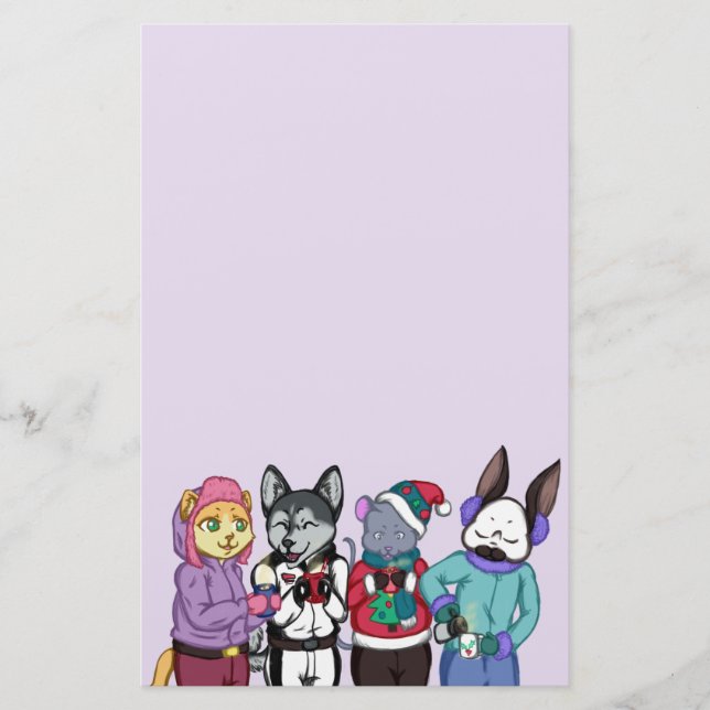 Friendship Warms the Heart Stationery (Front)