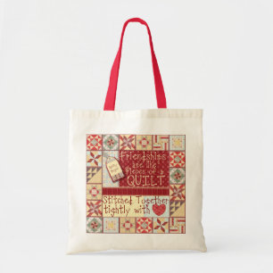 Friendships are like Quilts Tote Bag