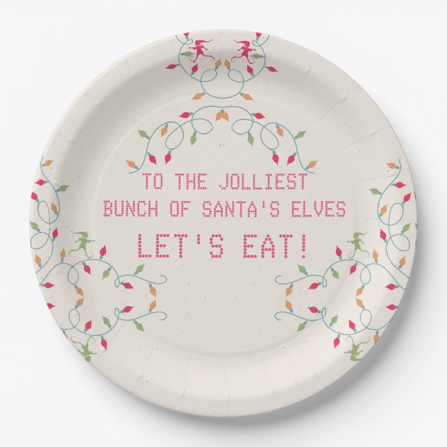 Friendsmas Jolliest Bunch Christmas Vacation Party Paper Plate (Front)