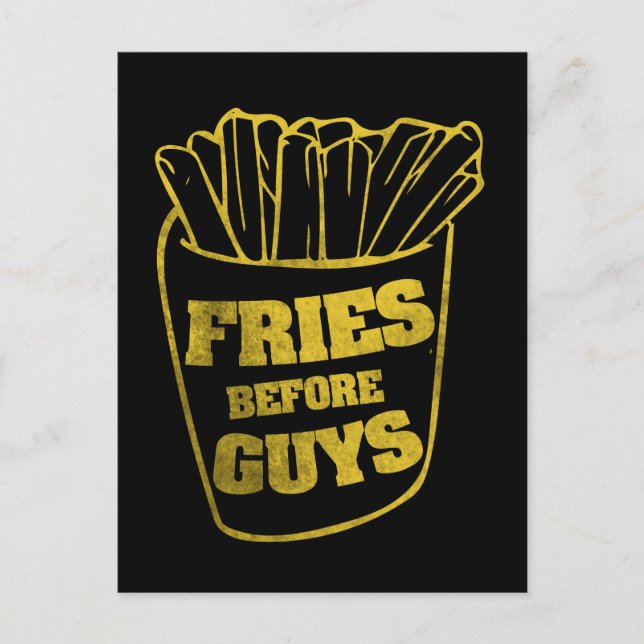 Fries before guys postcard (Front)
