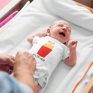 Fries Cartoon Baby Bodysuit