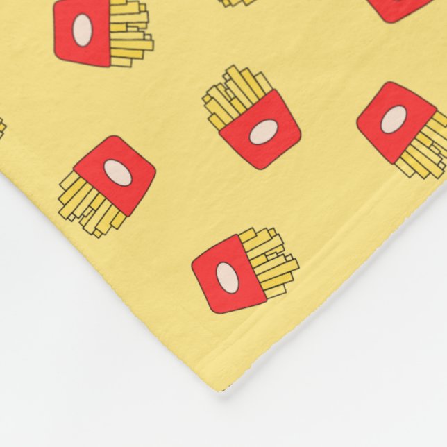 Fries Fleece Blanket (Corner)