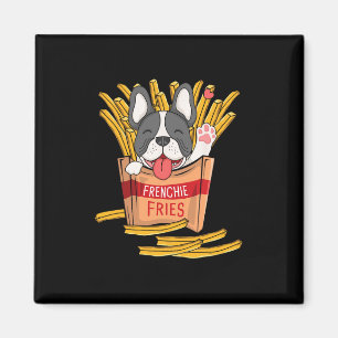 Fries - French Bulldog Fast Food French Fries Love Magnet