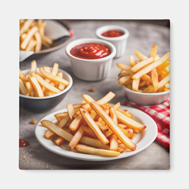 Fries & Ketchup Magnet (Front)