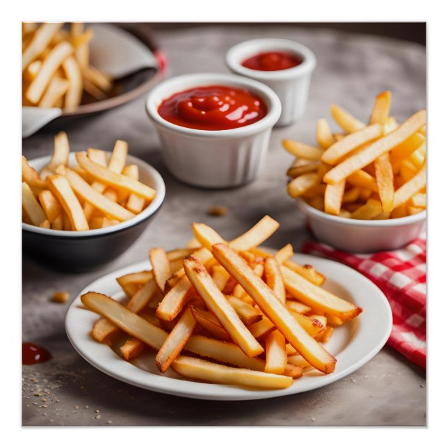Fries & Ketchup Poster (Front)