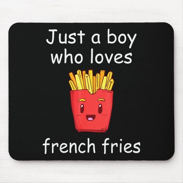 Fries Shirt Funny French Fries Lover Cool French F Mouse Pad (Front)