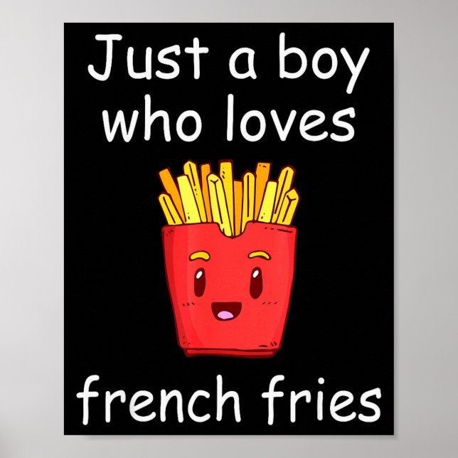 Fries Shirt Funny French Fries Lover Cool French F Poster (Front)