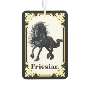 Friesian, black stallion, I love my Friesian Car Air Freshener