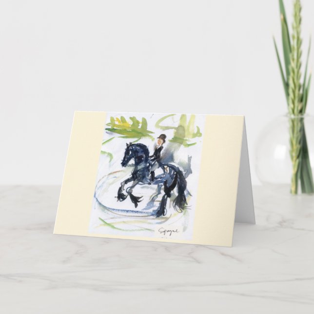 "Friesian" blank greeting card w/envelope (Front)