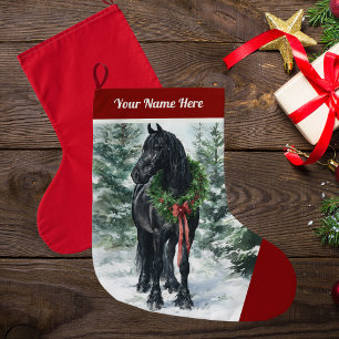 Friesian Christmas Stocking for Horse Lovers