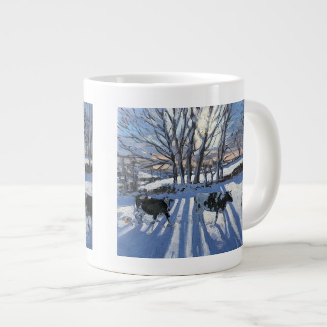 Friesian Cows 2009 Large Coffee Mug (Front Right)
