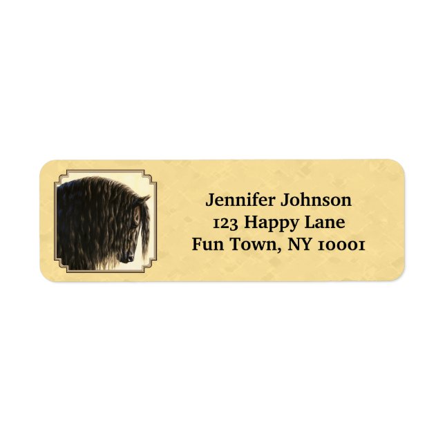 Friesian Draught Horse Yellow (Front)