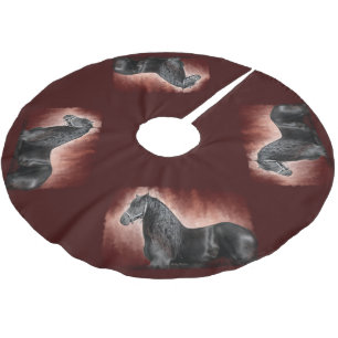 Friesian Fire Brushed Polyester Tree Skirt