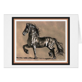 Friesian Horse Card