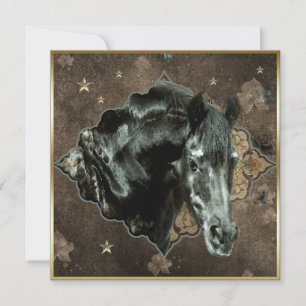 Friesian Horse - Greeting Card