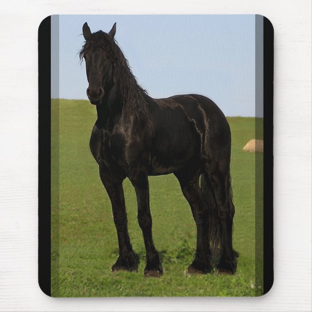Friesian Horse Mousepad #9 (Front)