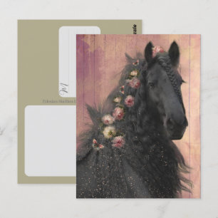 Friesian Horse - Postcard