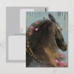 Friesian Horse - Postcard