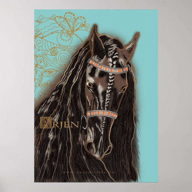 Friesian Horse - Poster (Front)