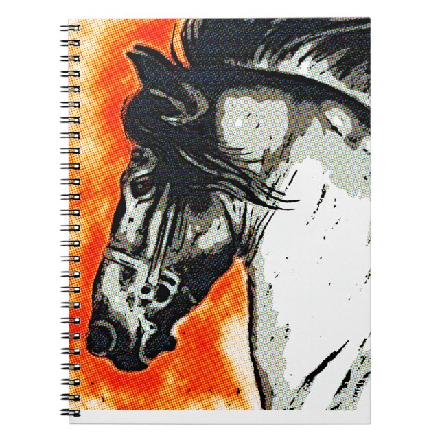 Friesian Mustang Spiral Notebook (Front)