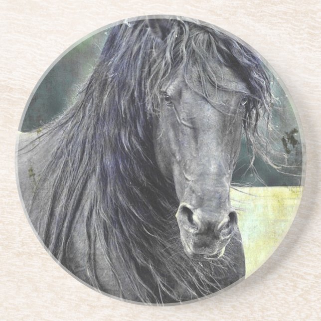 Friesian Stallion Coaster (Front)