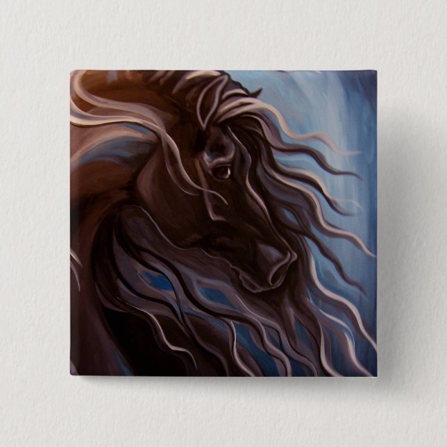Friesian Storm 15 Cm Square Badge (Front)