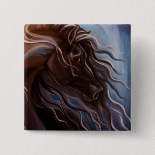 Friesian Storm 15 Cm Square Badge