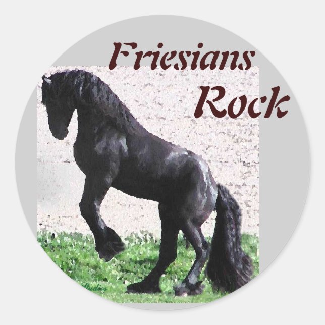 Friesians Rock Stickers (Front)