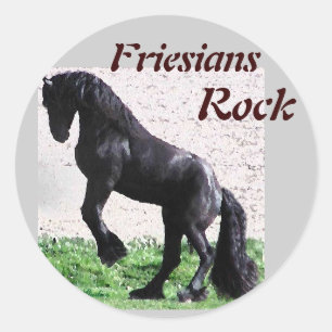 Friesians Rock Stickers