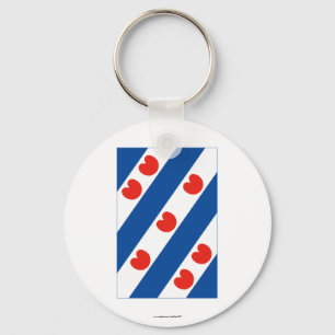 Friesland Flag Key Ring