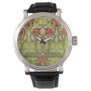 Frieze Border Art Nouveau Floral Watch