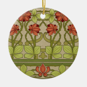 Frieze Border Art Nouveau Wallpaper Ceramic Tree Decoration