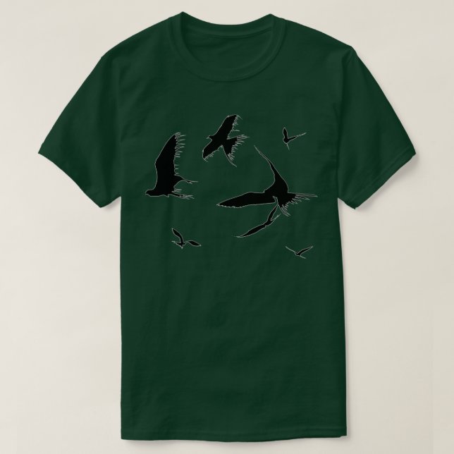 Frigate Birds Ascending T-Shirt (Design Front)