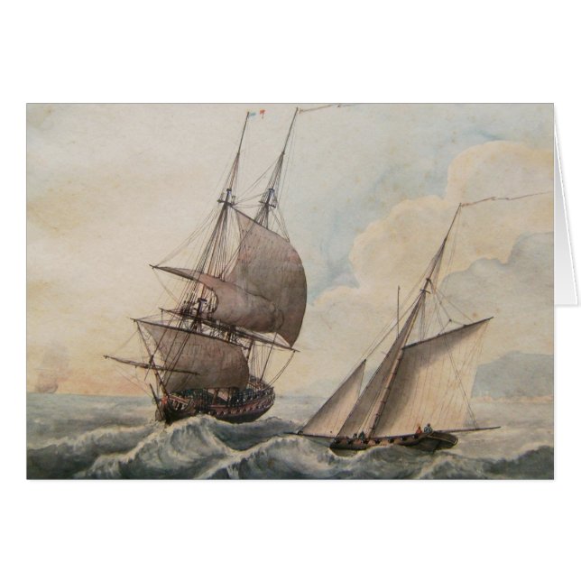 Frigate in a swell 17th century (Front Horizontal)