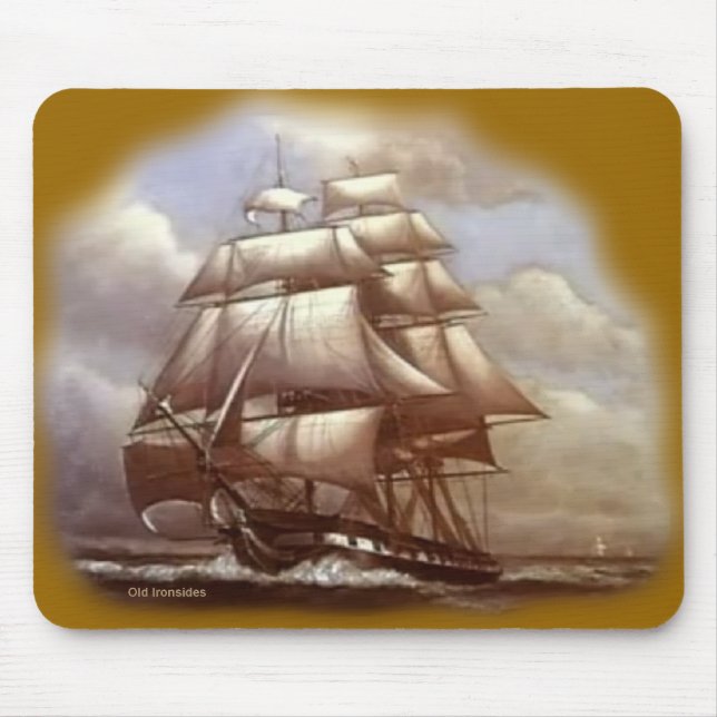 Frigate "Old Ironsides" USS Constitution Mouse Pad (Front)
