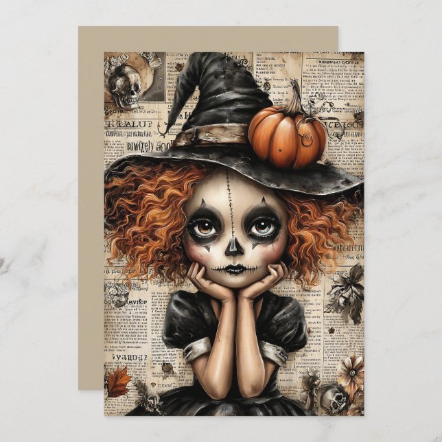 Fright & Delight Halloween Holiday Card (Front/Back)