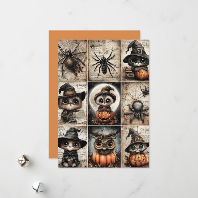 Fright & Delight Halloween Holiday Card (Front/Back In Situ)