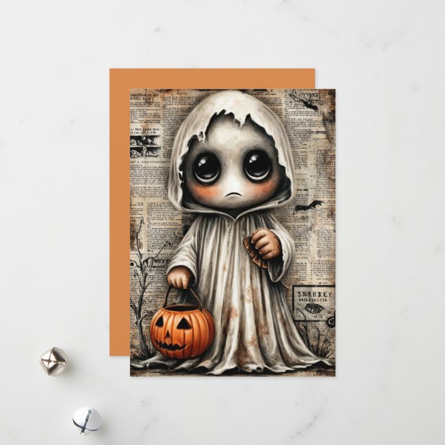 Fright & Delight Halloween Holiday Card (Front/Back In Situ)