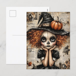 Fright & Delight Halloween Holiday Postcard