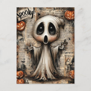 Fright & Delight Halloween Holiday Postcard