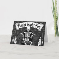 Fright Night Fun: Skeleton on Throne Design