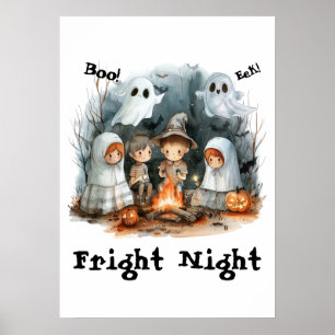Fright Night Glow – Costumes, Candles & Campfire Poster