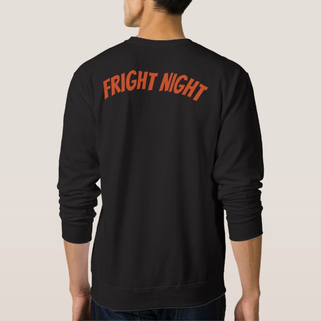 Fright Night Horror Poster – Retro Werewolf and Mo Sweatshirt (Back)