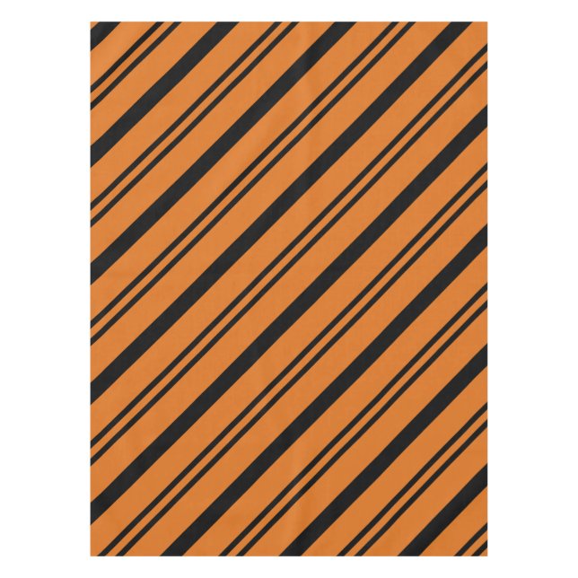 "Fright Night Stripes"  Tablecloth (Front)