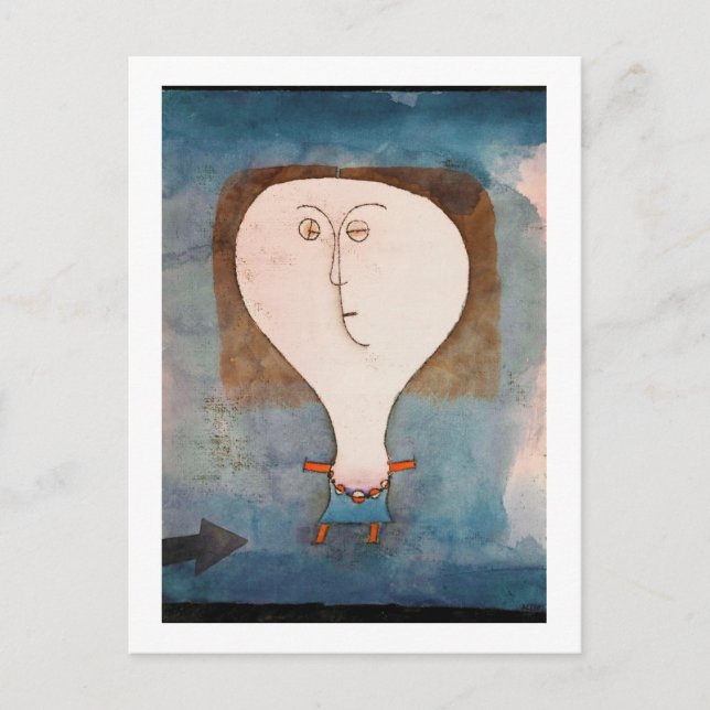 Fright of a Girl, Klee Postcard (Front)