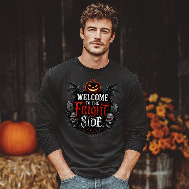 Fright Side Halloween Tri-Blend Shirt (Creator Uploaded)