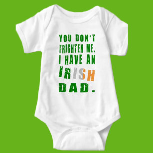 Frighten Irish Dad Baby Bodysuit
