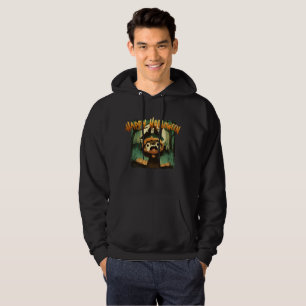 Frightened Otter in Halloween pumpkin costume Hoodie