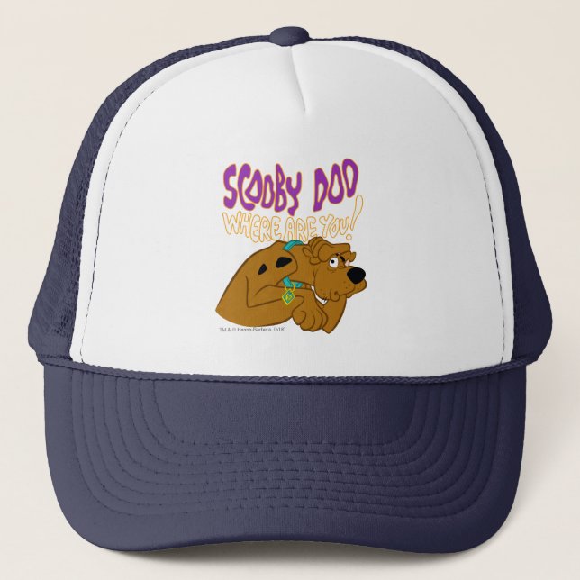 Frightened Scooby-Doo Trucker Hat (Front)