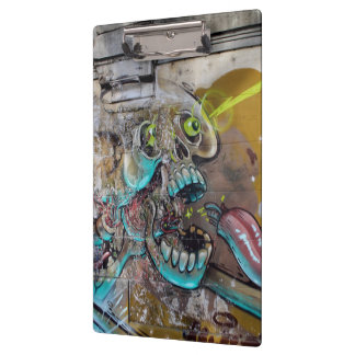 Frightened Skull Clipboard